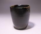 馬場隆志 作 「黒備前湯呑（左馬）」 #2