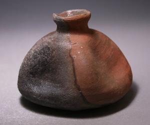中村 真 作 「備前窯変徳利(小)」