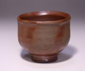 藤原 雄 作 「備前酒杯」