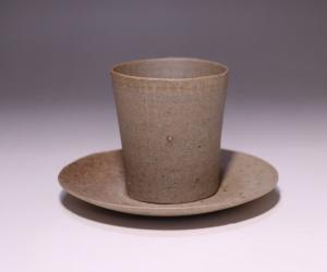 陶工房 斿 作 「伊部カップ＆ソーサー」