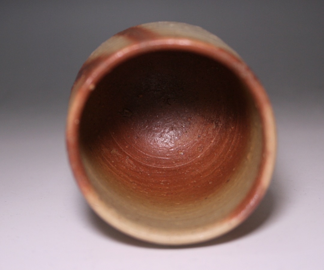 作家物　陶芸家　金重素山　備前　緋襷　盃　ぐい呑　酒器　円山窯 作家物 陶芸家 金重素山 備前 緋襷 盃 ぐい呑 酒器 円山窯