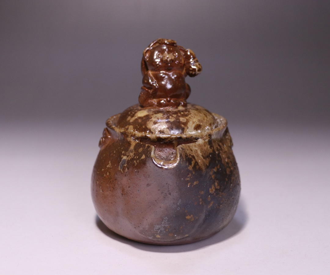 中原幸治作 「備前狸宝瓶」